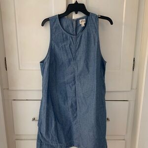 J. Crew Sleeveless Denim Dress